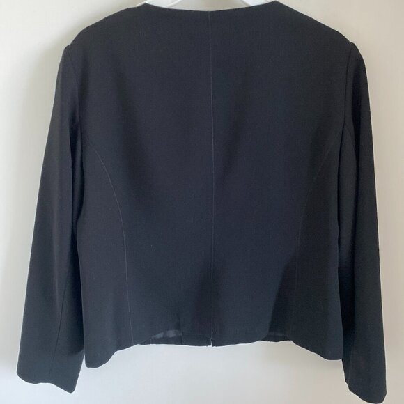 PETER NYGUARD WOMEN'S LONG SLEEVE CROPPED JACKET WITH FULL ZIPPER POCKETS SZ 14P - Picture 5 of 5